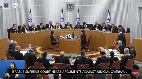 Israel’s Supreme Court opens historic case into legality of Benjamin Netanyahu’s contentious judicial overhaul plan